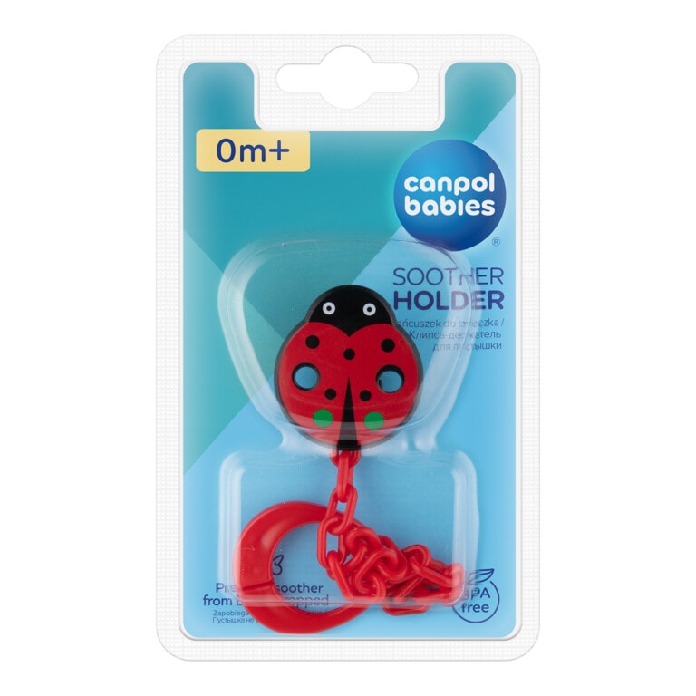 Canpol Attache Sucette Coccinelle Rouge - 10/873