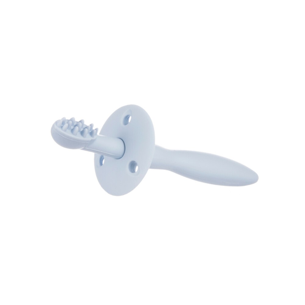 Canpol brosse à dents en silicone avec anneau de dentition bleu - 51/500