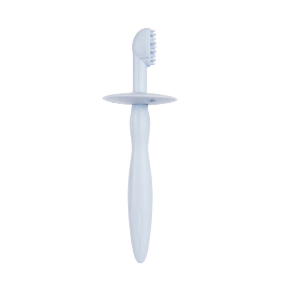 Canpol brosse à dents en silicone avec anneau de dentition bleu - 51/500
