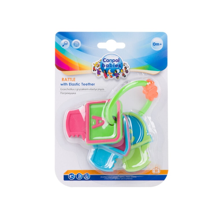 Canpol hochet pour bébés avec anneau de dentition keys - 2/132