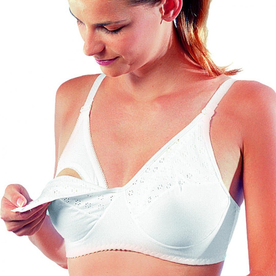 Soutien-gorge d'allaitement sans fil, en coton, pour maman, seins