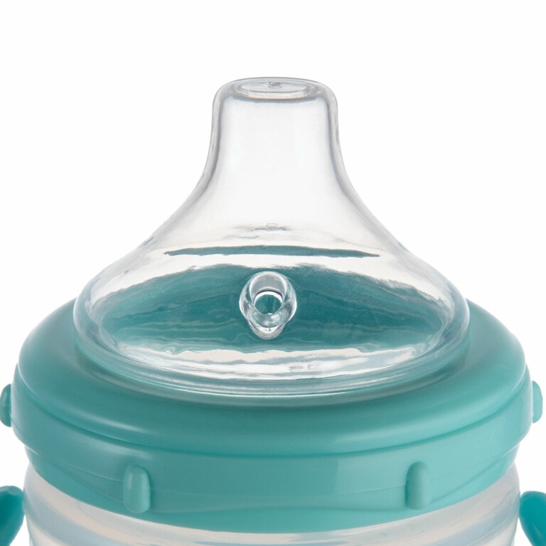 Canpol tasse anti-déversement bec silicone 180ml love&sea bleu 57/300