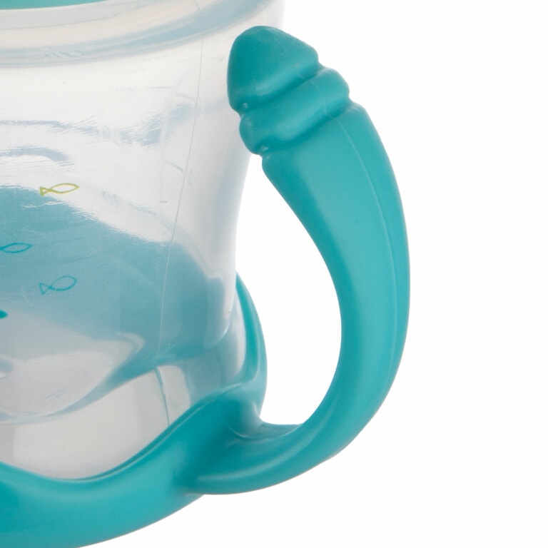 Canpol tasse anti-déversement bec silicone 180ml love&sea bleu 57/300