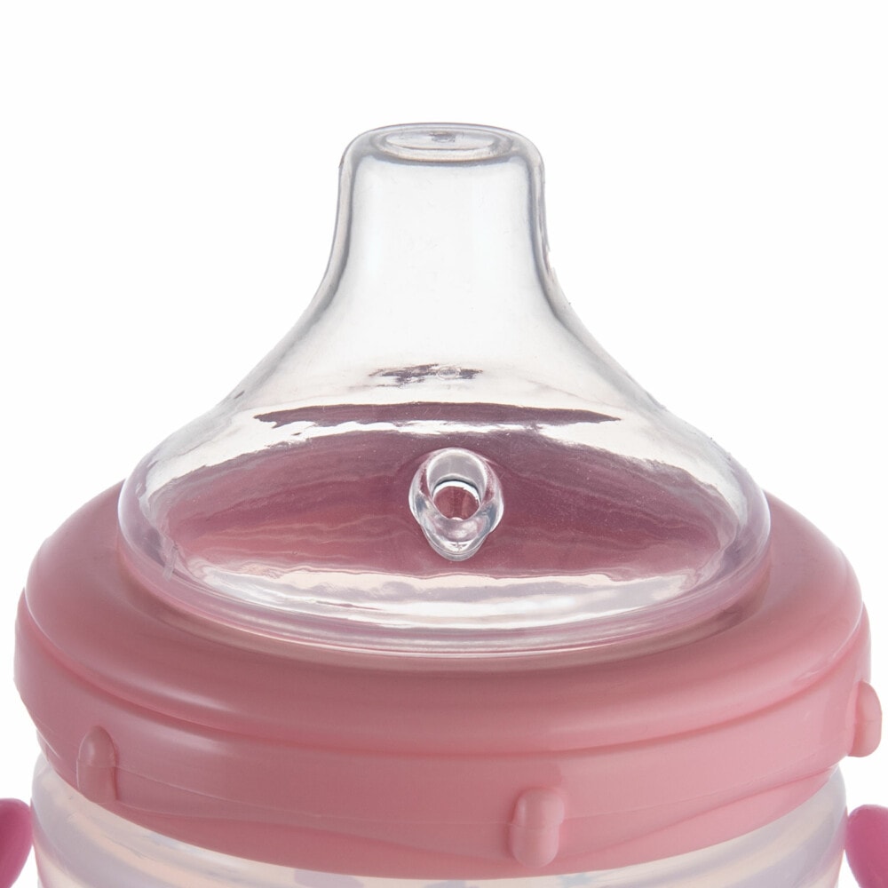Canpol tasse anti-déversement bec silicone 180ml love&sea rose 57/300