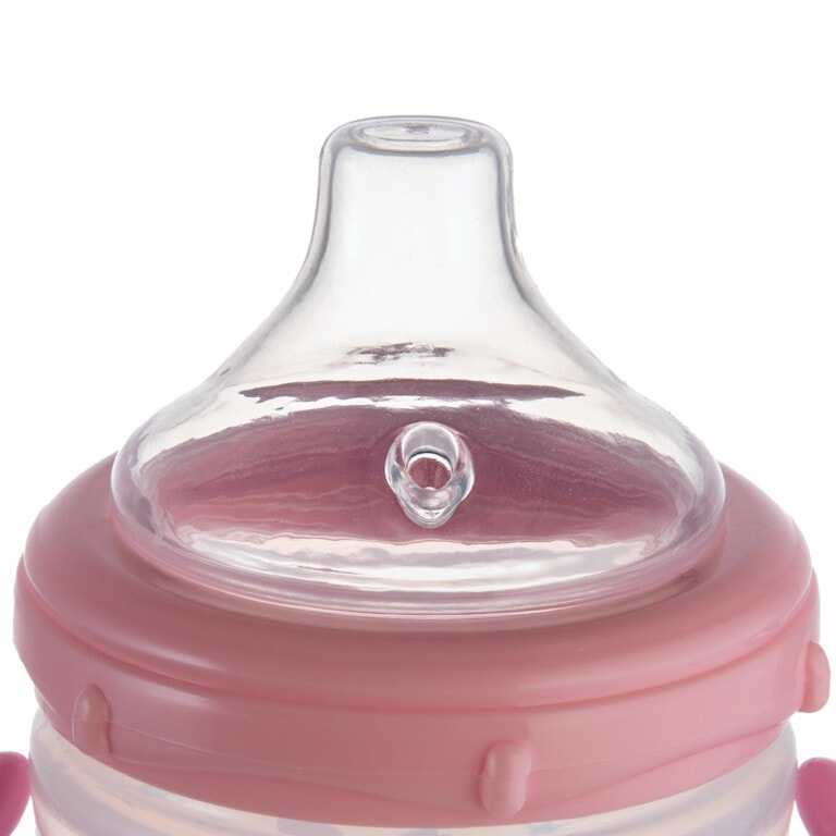 Canpol tasse anti-déversement bec silicone 180ml love&sea rose 57/300