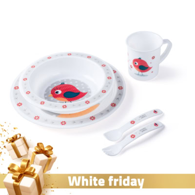 Canpol Vaisselle en Plastique CUTE ANIMALS Oiseau - 4/401