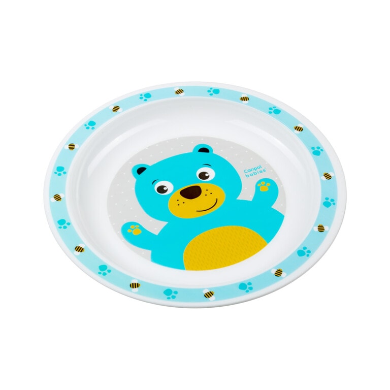 Canpol vaisselle en plastique cute animals turquoise - 4/401