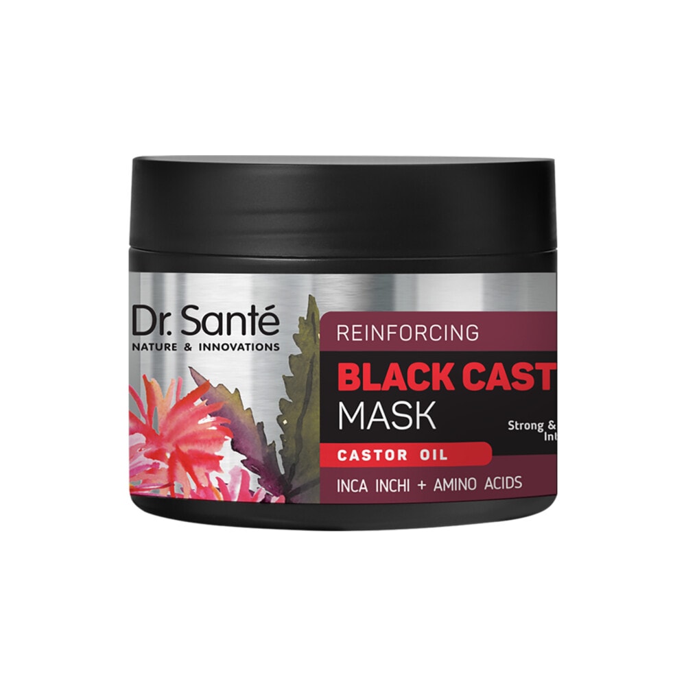 Dr santé black castor oil masque capillaire nourrissant 300ml