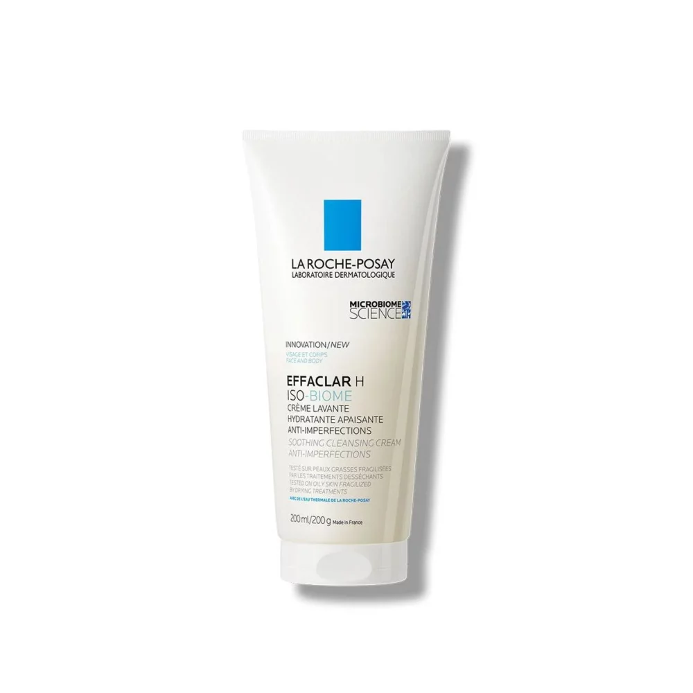 La roche posay effaclar h iso-biome crème lavante hydratante apaisante 200ml