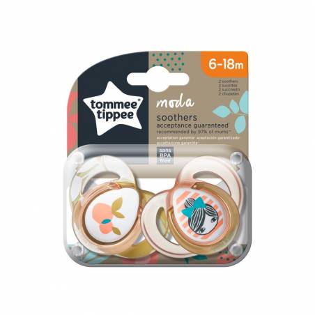 Tommee tippee 2 sucettes moda 6-18m