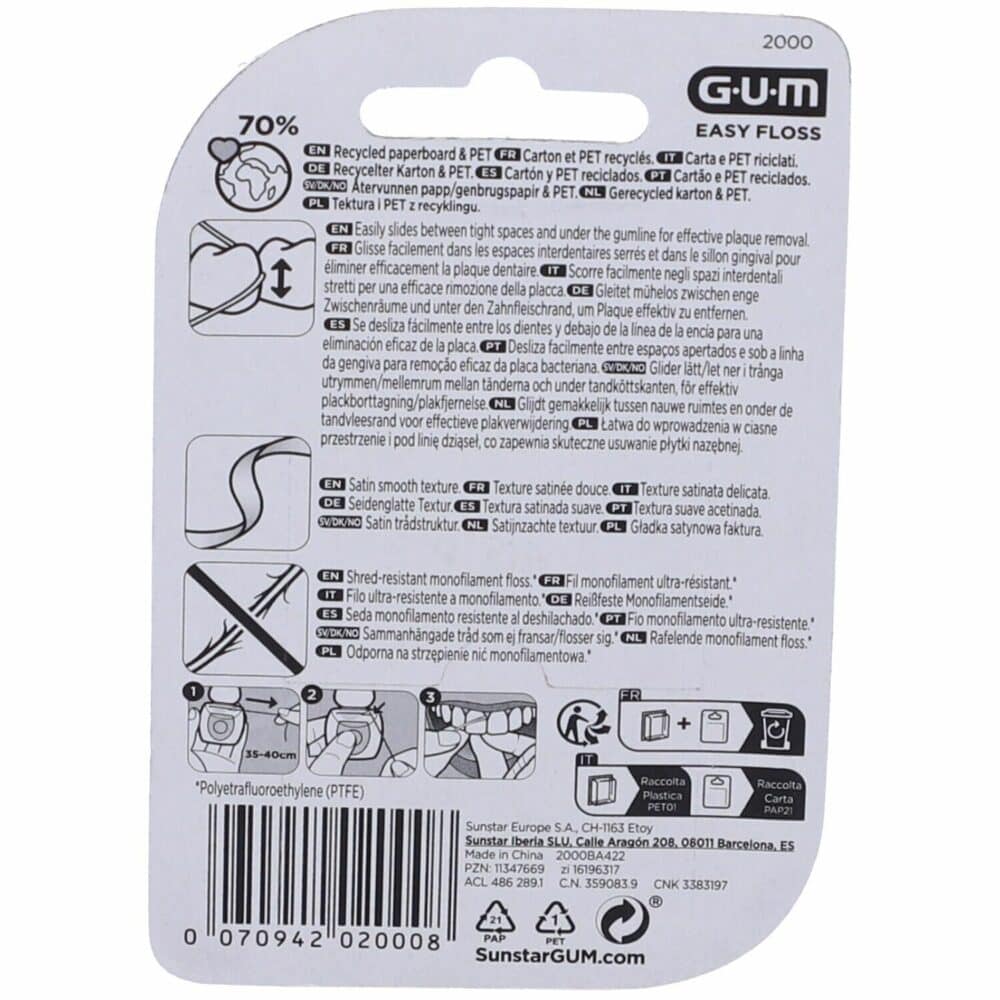Gum fil dentaire easy floss 30m 2000