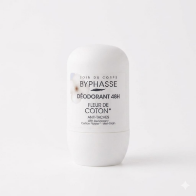 BYPHASSE Deodorant Roll On Anti Taches Fleur de Coton 50ml