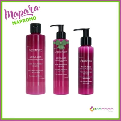 APOTHICA Kera Liss Pack Soins Lissants A L’acide Hyaluronique & De La Kératine