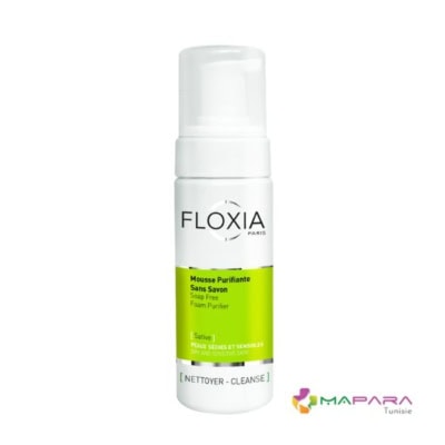 FLOXIA Mousse Puriﬁante Sans Savon peaux sèches et sensibles 150 ml - MaparaTunisie