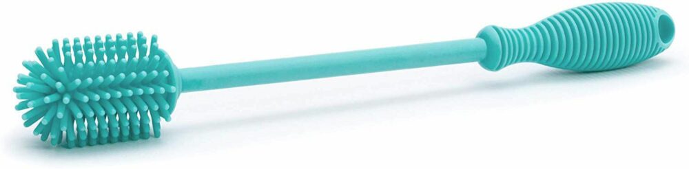 Chicco goupillon en silicone bleu