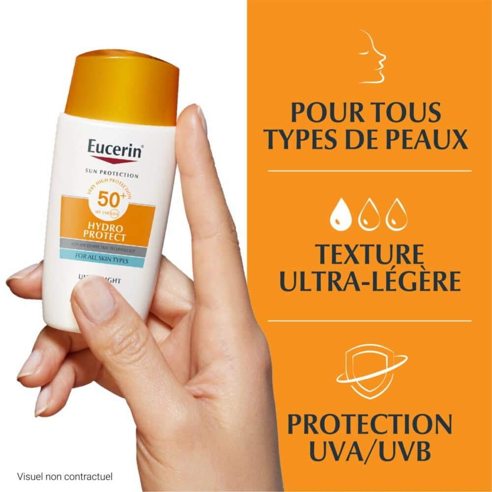 Eucerin sun hydro protect fluide ultra leger invisible spf50+ 50ml