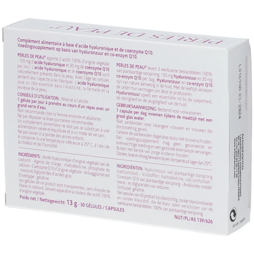 Arkopharma perles de peau beauté et jeunesse 30 gélules