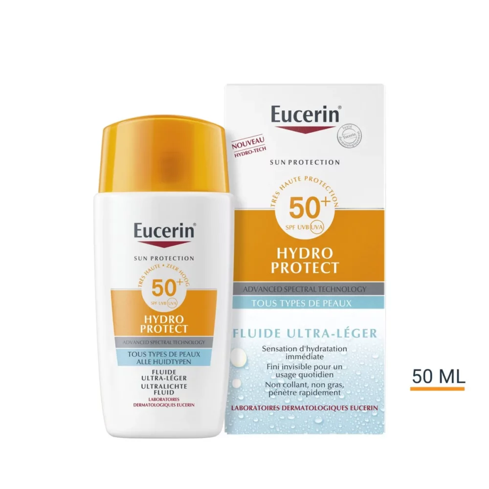 Eucerin fluide solaire ultra-léger hydro protect spf50+