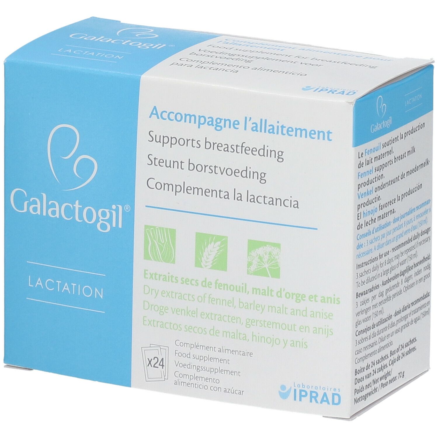 IPRAD Galactogil Lactation 24 sachets - MaPara Tunisie