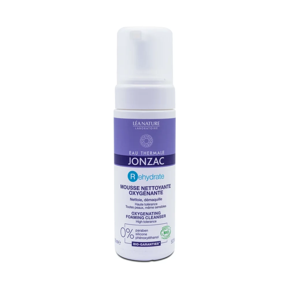 Jonzac rehydrate mousse nettoyante oxygénante bio 150 ml