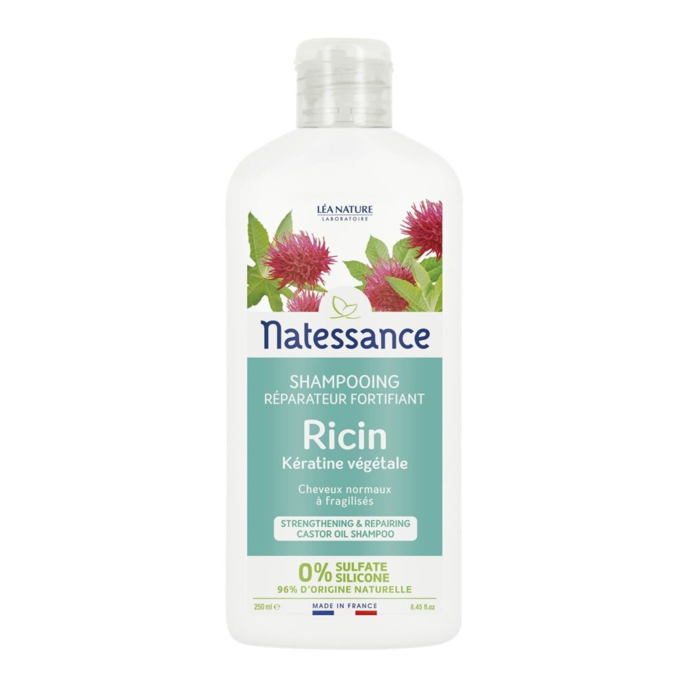Natessance shampoing réparateur fortifiant ricin 250 ml