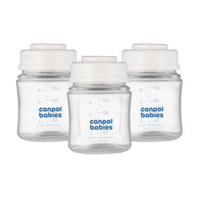 Canpol Ensemble de Pots pour la Conservation du Lait Maternel, 3x120ml 35/235