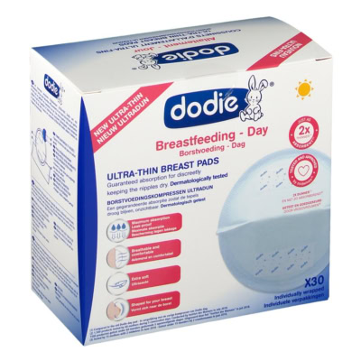 Dodie coussinets d'allaitement jour ultra fins 30 pièces