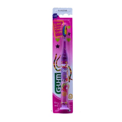 GUM Brosse à Dents Lumineuse Timer Light Junior 6+ 903