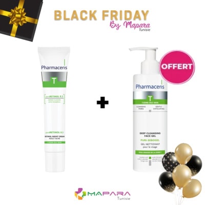 Pharmaceris T Coffret Retinol Creme de Nuit + Gel Nettoyant (Offert)