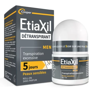 Etiaxil détranspirant men peaux sensibles roll-on 15ml