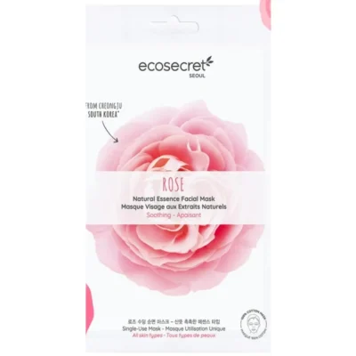 Eco Secret Masque Visage Apaisant aux Extraits Naturels de Rose 20ml