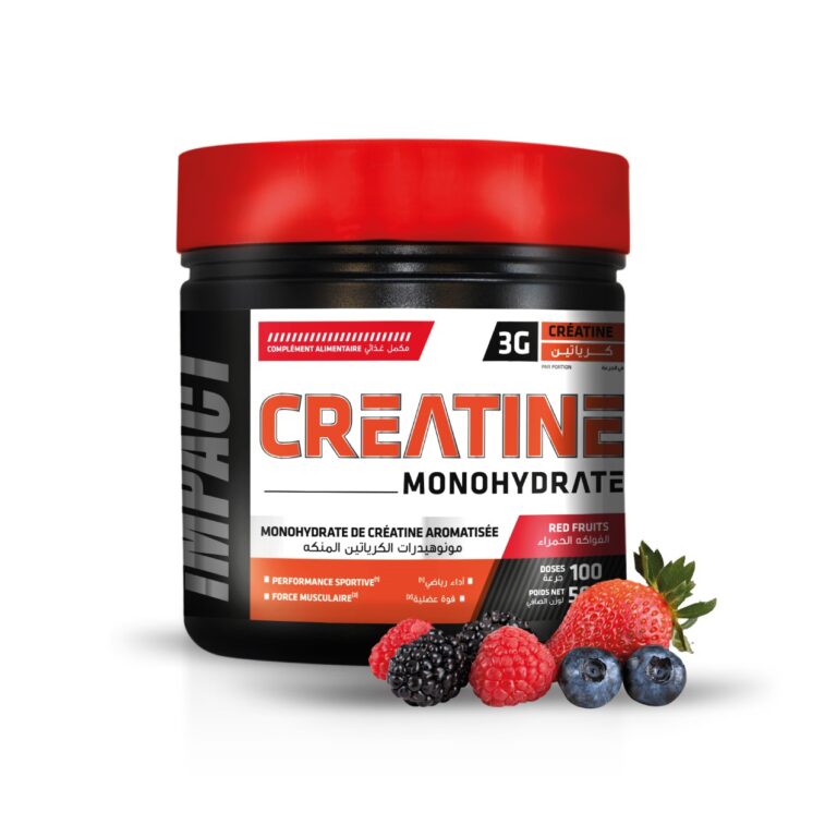 Impact créatine monohydrate aromatisée 500g red fruits