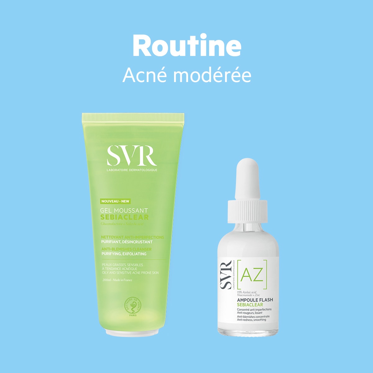 Acheter SVR - *Sebiaclear* - Nettoyant moussant purifiant et désincrustant  visage et corps 200 ml - Peaux sensibles mixtes à grasses