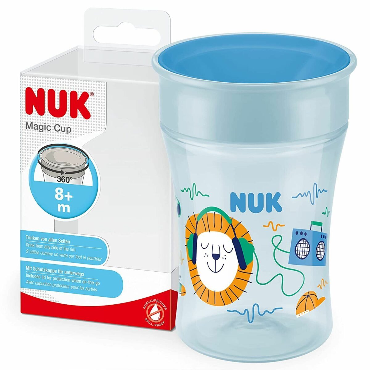 MAM Learn To Drink Cup Tasse Avec Poignées Amovibles Et Bec Souple Rose - 190 Ml Dès 6 Mois