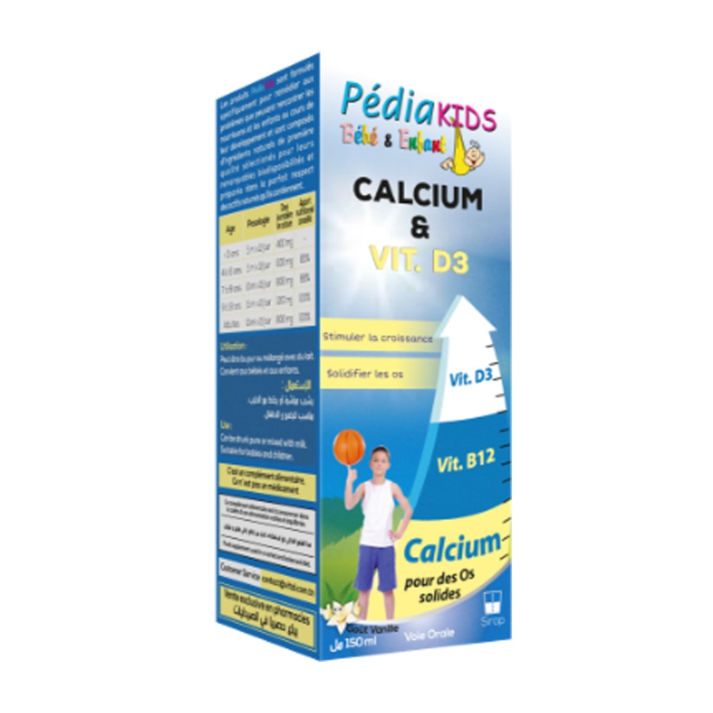 Pédiakids calcium et vitamine d3