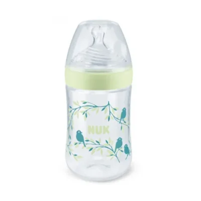 NUK Biberon Nature Sense Avec Temperature Control En Vert 260ml