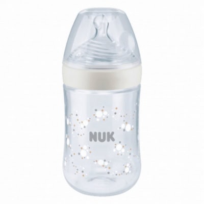 NUK Biberon Nature Sense Avec Temperature Control En Blanc 260ml
