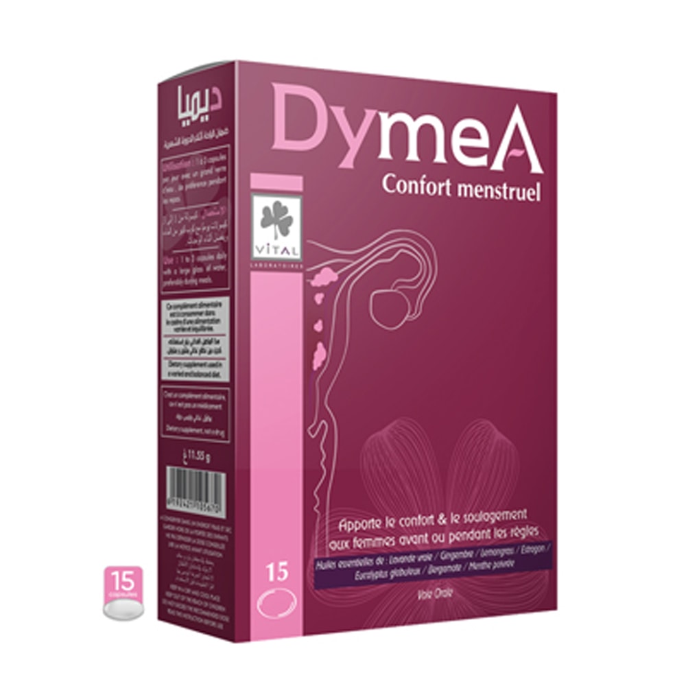 Vital dymea confort menstruel 15 gélules
