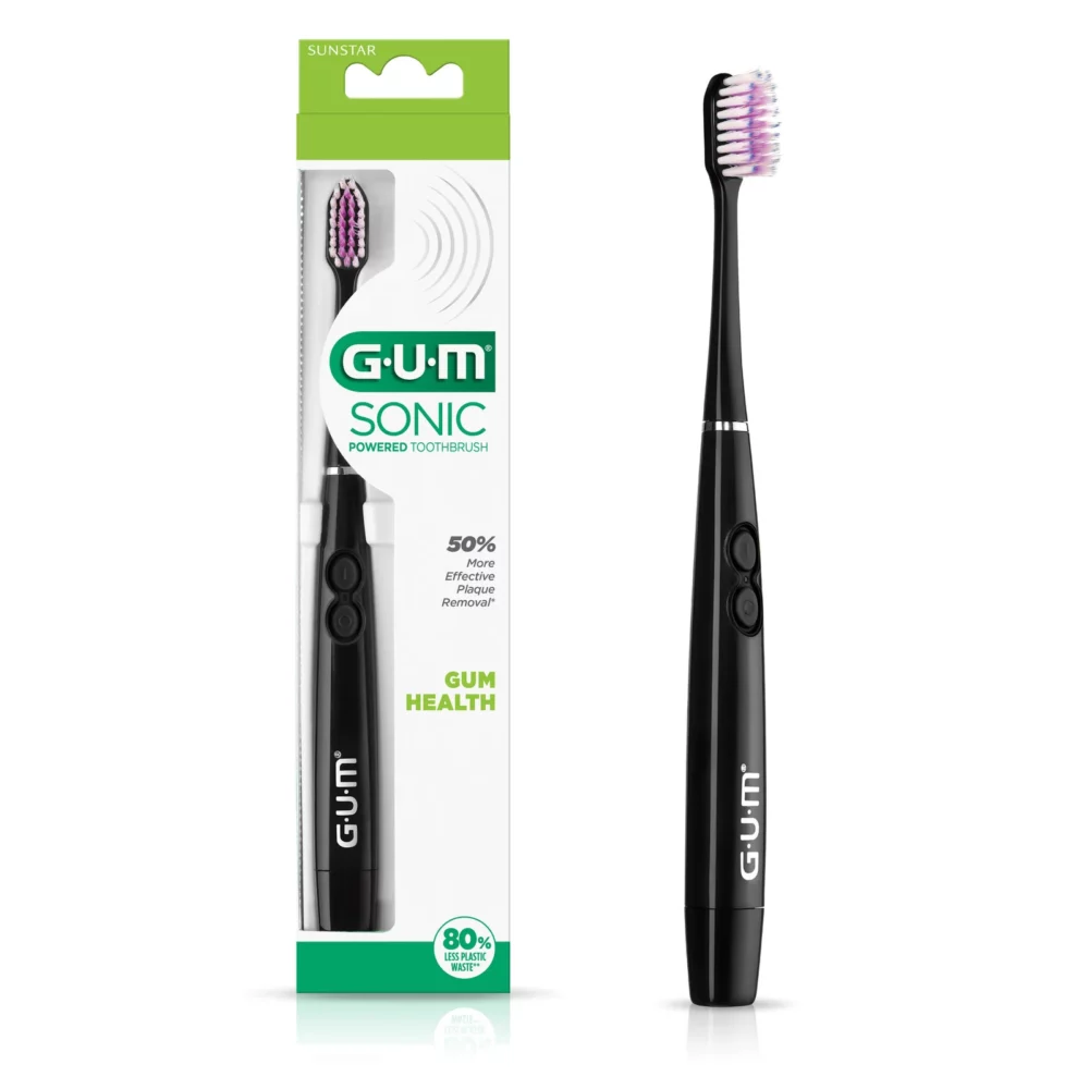 Gum brosse à dents electrique sonic daily soft noire 4100