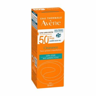 Avene cleanance fluide solaire ultra léger spf 50+