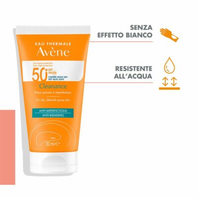 Avene cleanance fluide solaire ultra léger spf 50+
