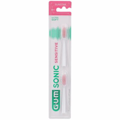 Gum sonic sensitive recharges brosse à dents ultra soft, 2 unités 4111