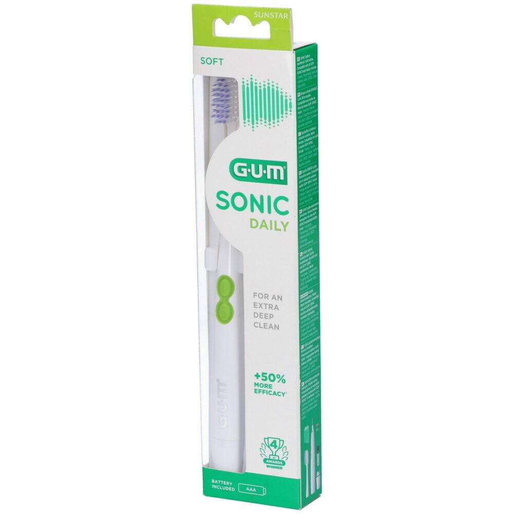 Gum brosse à dents electrique sonic daily soft blanche 4100 – image 6