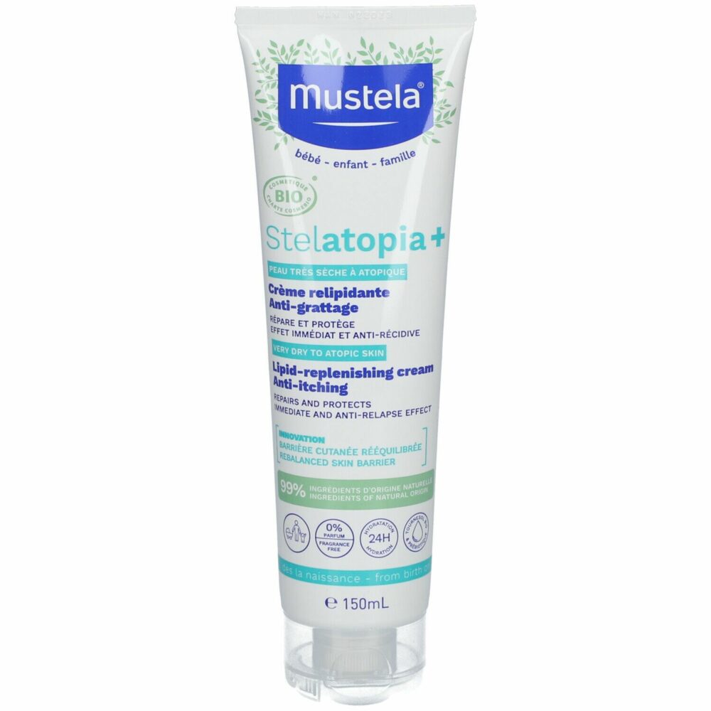 Mustela stelatopia+ crème relipidante anti-grattage bio 150ml