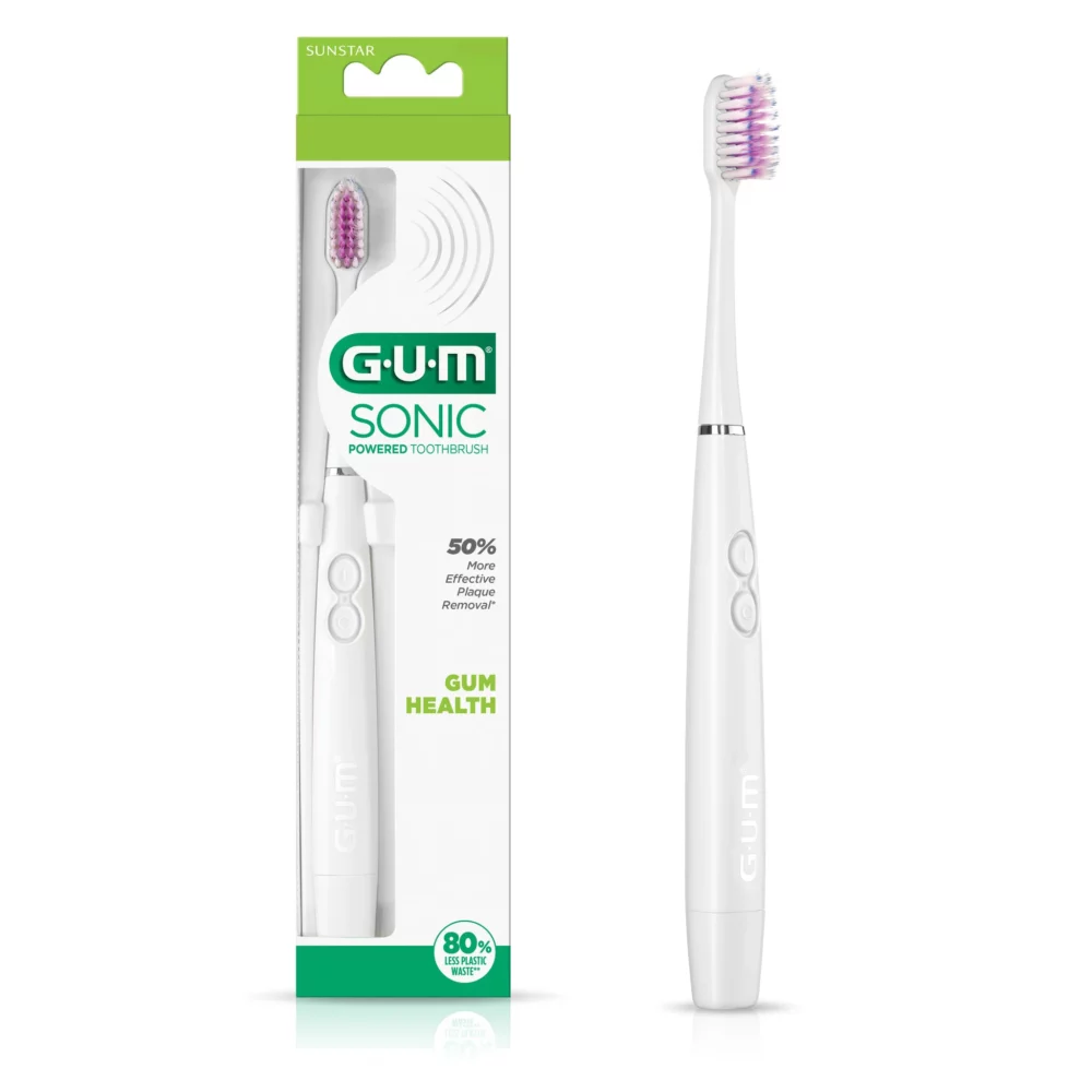 Gum brosse à dents electrique sonic daily soft blanche 4100