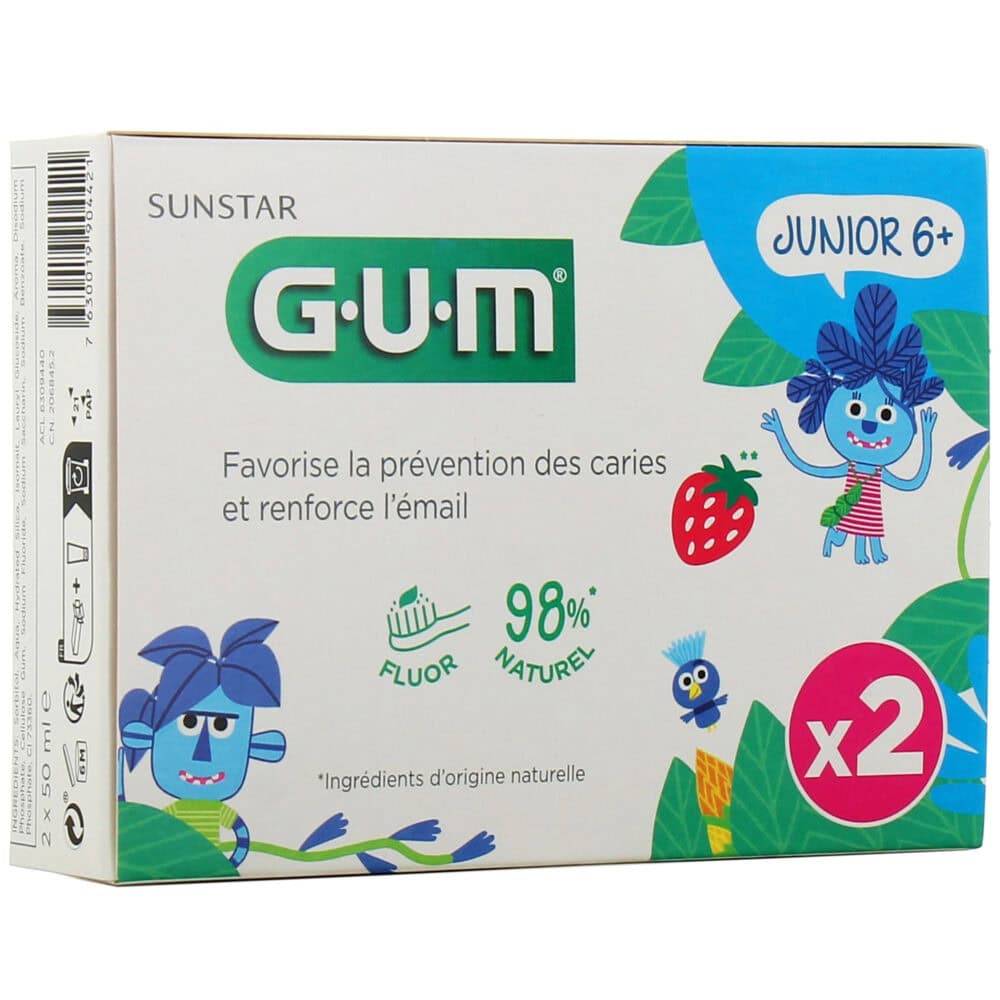 Gum dentifrice junior 6 gout fraise gum7 1698762303