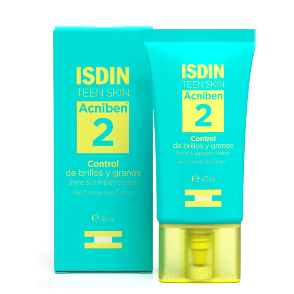 Isdin acniben 2 contrôle brillance et boutons 40ml