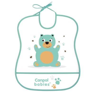 CANPOL Babies Bavoir Imperméable avec Poche - 2919
