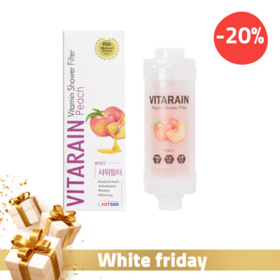 VITARAIN Filtre de Douche à La Vitamine à La Pêche