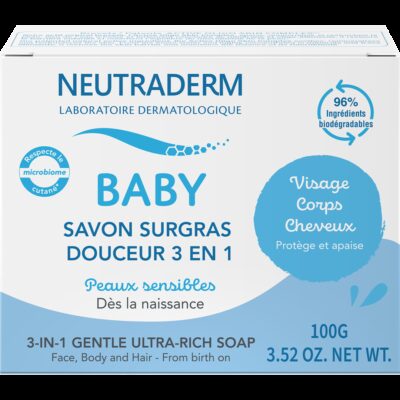 Neutraderm Baby Savon Surgras Douceur 3 en 1 100gr